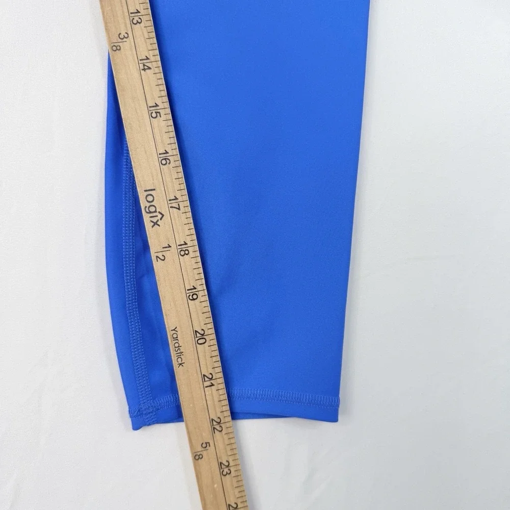 Alo Yoga Leggings High Rise Yoga Pants Gym Athletic Blue SZ-Medium